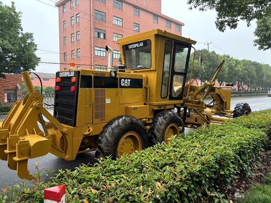 Original Jepang 140H Caterpillar Motor Grader Operasi Keamanan Tangan Kedua