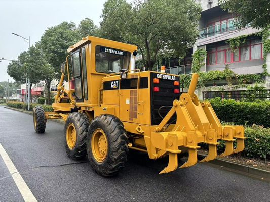 Original Jepang 140H Caterpillar Motor Grader Operasi Keamanan Tangan Kedua