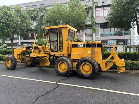 Original Jepang 140H Caterpillar Motor Grader Operasi Keamanan Tangan Kedua