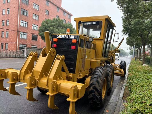 Original Jepang 140H Caterpillar Motor Grader Operasi Keamanan Tangan Kedua