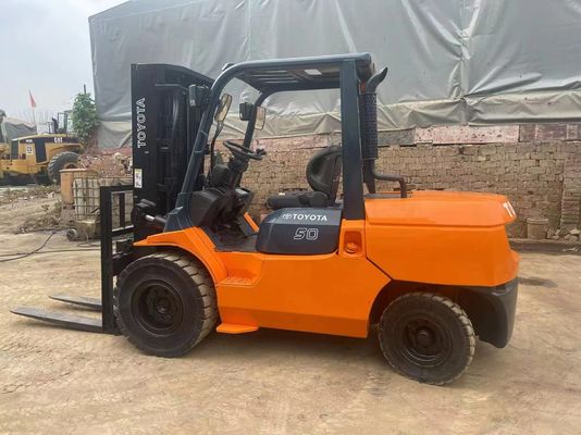 5 Ton 7FD50 Digunakan Toyota Forklift Original Jepang Pengurangan Kebisingan Untuk Gudang