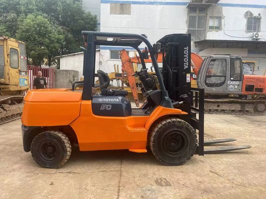 5 Ton 7FD50 Digunakan Toyota Forklift Original Jepang Pengurangan Kebisingan Untuk Gudang