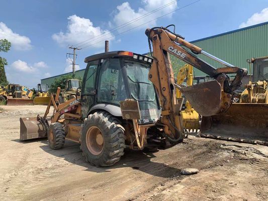 CASE 580M Asli Amerika Serikat digunakan Backhoe Loader Penghematan bahan bakar bekas Backhoe