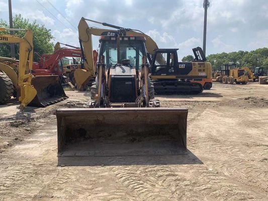 CASE 580M Asli Amerika Serikat digunakan Backhoe Loader Penghematan bahan bakar bekas Backhoe