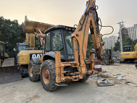 CASE 695SR Pemuat backhoe bekas Konstruksi kuat 4 roda backhoe loader