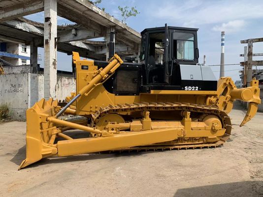 6 Way Blade SHANTUI SD22 Second Hand Bulldozer Dengan Hydraulic Ripper