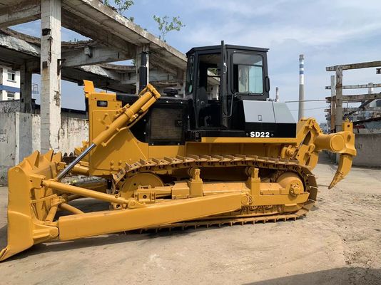 6 Way Blade SHANTUI SD22 Second Hand Bulldozer Dengan Hydraulic Ripper