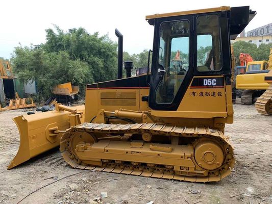 Original Jepang Mini Second Hand Bulldozer Caterpillar D5C XL Operasi stabil