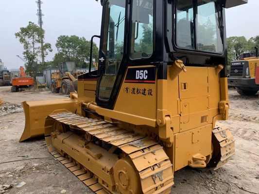 Original Jepang Mini Second Hand Bulldozer Caterpillar D5C XL Operasi stabil