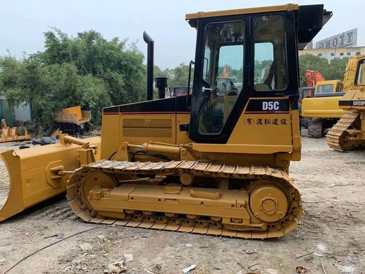 Original Jepang Mini Second Hand Bulldozer Caterpillar D5C XL Operasi stabil