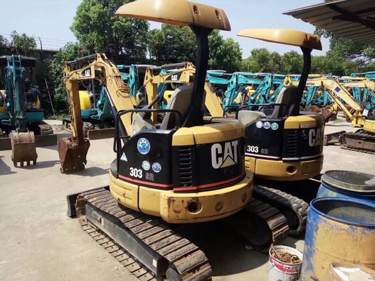 Warna Asli 303 CR Digunakan CAT Excavator Efisiensi Energi Digunakan CAT Mini Excavator