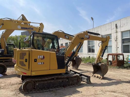 Caterpillar 306.5 bekas Mini Digger Efisiensi Bahan Bakar Untuk Bangunan