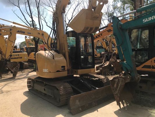Hydraulic Crawler Digunakan CAT 308C Excavator Asli Jepang pemeliharaan mudah