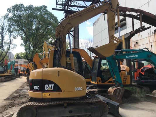 Hydraulic Crawler Digunakan CAT 308C Excavator Asli Jepang pemeliharaan mudah