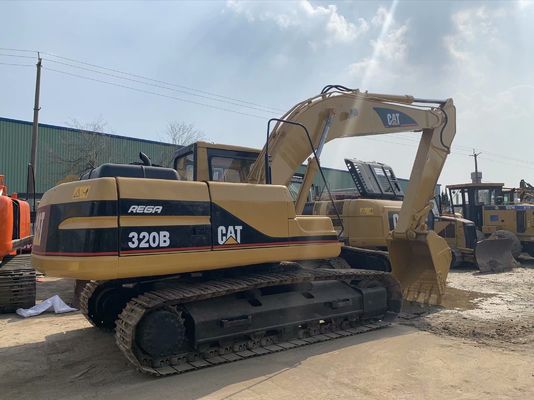 Kekuatan tinggi 320B Digunakan CAT Excavator Keselamatan Operasi 20 Ton Excavator