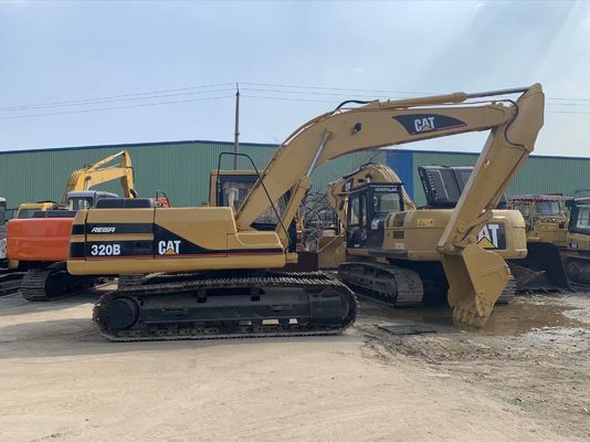 Kekuatan tinggi 320B Digunakan CAT Excavator Keselamatan Operasi 20 Ton Excavator