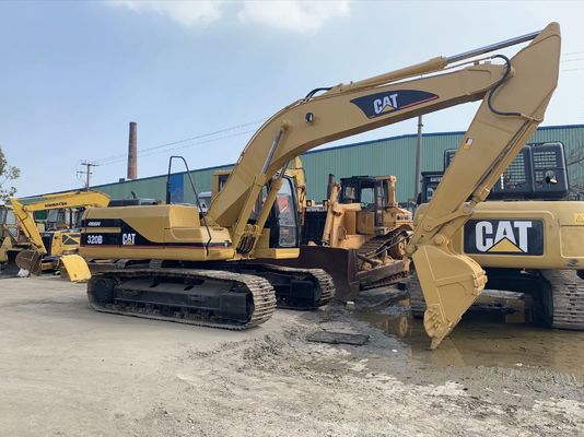 Kekuatan tinggi 320B Digunakan CAT Excavator Keselamatan Operasi 20 Ton Excavator