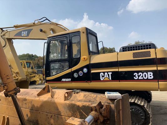 Kekuatan tinggi 320B Digunakan CAT Excavator Keselamatan Operasi 20 Ton Excavator
