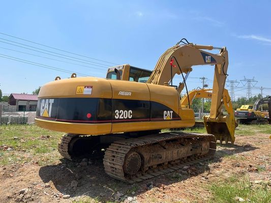 320C Digunakan CAT Excavator Caterpillar 20 Ton Excavator Operasi Keamanan Jepang