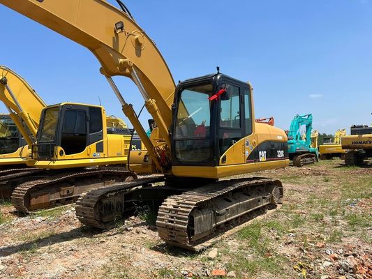 320C Digunakan CAT Excavator Caterpillar 20 Ton Excavator Operasi Keamanan Jepang