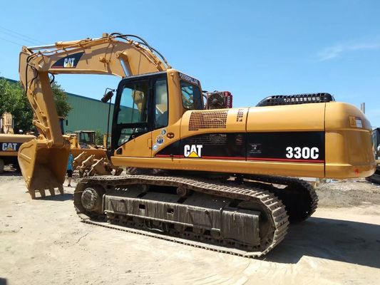 2001 Tahun Digunakan Crawler dipasang Excavator Caterpillar 330C CAT C9 Mesin 250HP