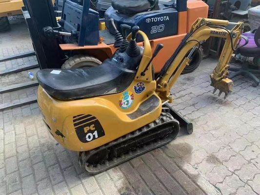 PC01 Warna Asli Digunakan Komatsu Mini Excavator Untuk Bekerja Di Dalam Ruang