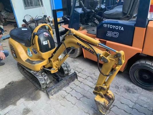 PC01 Warna Asli Digunakan Komatsu Mini Excavator Untuk Bekerja Di Dalam Ruang