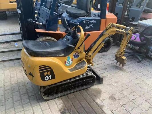 PC01 Warna Asli Digunakan Komatsu Mini Excavator Untuk Bekerja Di Dalam Ruang