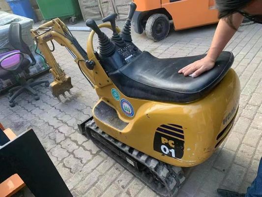 PC01 Warna Asli Digunakan Komatsu Mini Excavator Untuk Bekerja Di Dalam Ruang