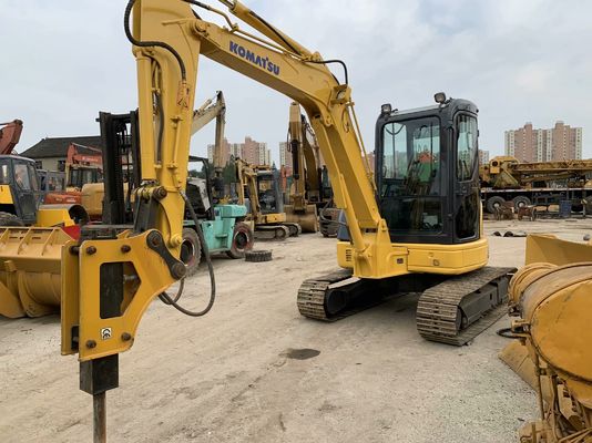 Komatsu PC55MR-2 Digunakan Excavator Jepang Ukuran Mini Dengan Palu Hidraulik