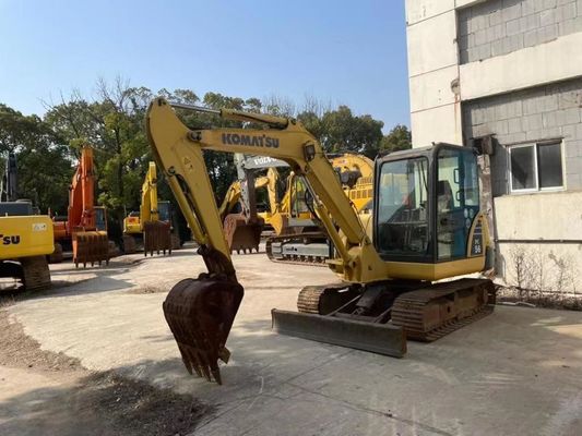 Warna asli digunakan Komatsu PC56MR-2 Mini Excavator Dalam kondisi yang sangat baik