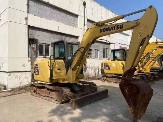 Warna asli digunakan Komatsu PC56MR-2 Mini Excavator Dalam kondisi yang sangat baik