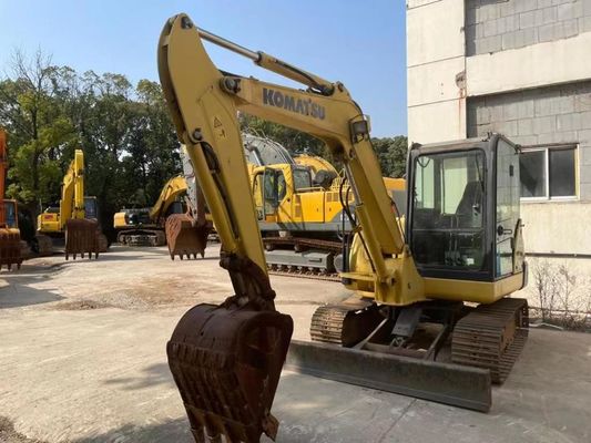 Warna asli digunakan Komatsu PC56MR-2 Mini Excavator Dalam kondisi yang sangat baik