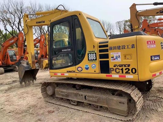 12 Ton Digunakan Komatsu PC120-6 Crawler Hydraulic Excavator Jaminan Keamanan