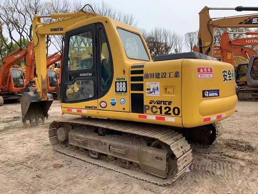 12 Ton Digunakan Komatsu PC120-6 Crawler Hydraulic Excavator Jaminan Keamanan