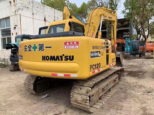 12 Ton Digunakan Komatsu PC120-6 Crawler Hydraulic Excavator Jaminan Keamanan