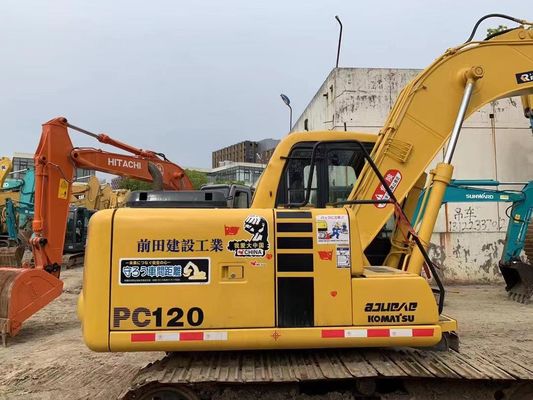 12 Ton Digunakan Komatsu PC120-6 Crawler Hydraulic Excavator Jaminan Keamanan