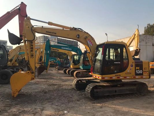 Menghemat energi digunakan Komatsu PC130 6 Crawler Stabilitas tinggi Warna asli