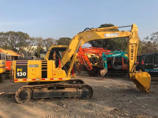 Menghemat energi digunakan Komatsu PC130 6 Crawler Stabilitas tinggi Warna asli