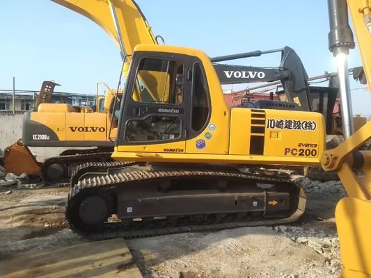 Jepang Digunakan Komatsu PC220 6 Excavator Mudah Operasi Dengan Palu Hidraulik