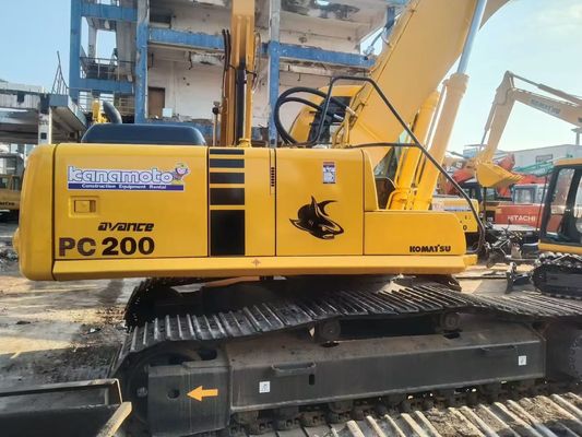 Jepang Digunakan Komatsu PC220 6 Excavator Mudah Operasi Dengan Palu Hidraulik