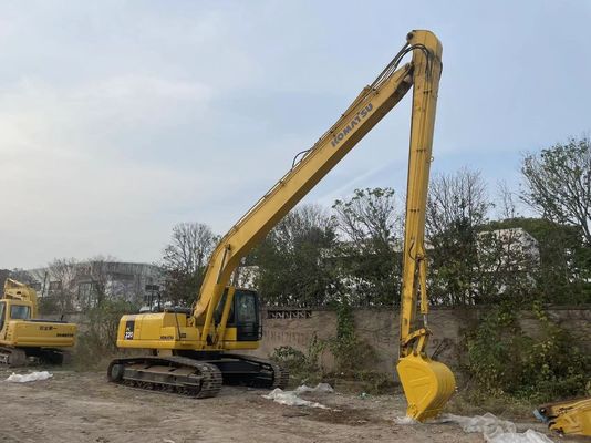Asal Jepang Digunakan Komatsu Excavator PC220-7 Crawler Dengan Lengan Panjang 18 Meter