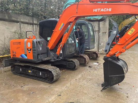 Original Jepang Digunakan Hitachi ZX60 Mini Crawler Excavator Dengan Jari Hidraulik