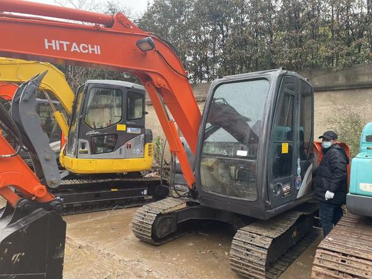 Original Jepang Digunakan Hitachi ZX60 Mini Crawler Excavator Dengan Jari Hidraulik