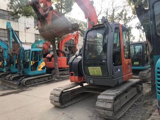 Jepang Digunakan Excavator ZX75US-3 hemat energi Hitachi Crawler Excavator