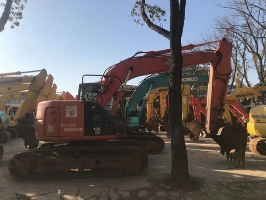 ZX135US Excavator bekas Kondisi baik Hitachi Crawler Excavator Warna asli