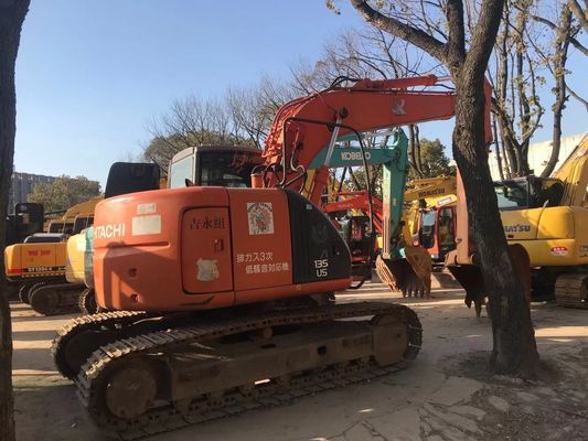 ZX135US Excavator bekas Kondisi baik Hitachi Crawler Excavator Warna asli