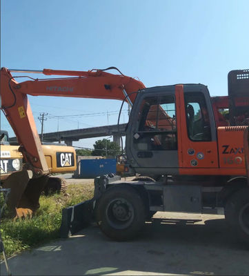 Warna Asli Digunakan Hitachi ZX160W Wheel Excavator Dalam Kondisi Baik