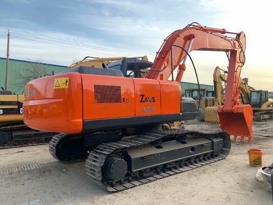 Digunakan Hitachi ZX240HG Crawler Mounted Hydraulic Excavator Cat ulang