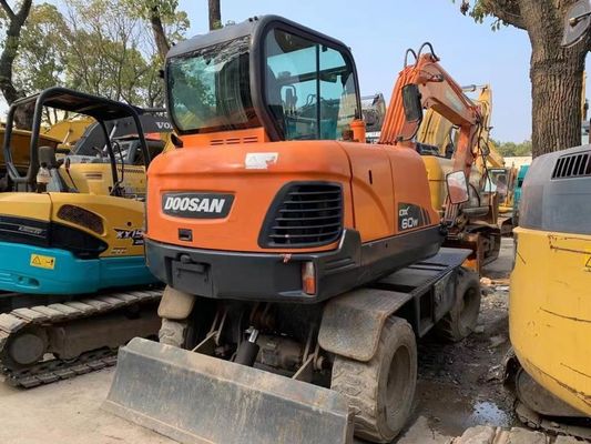 Digunakan Doosan DX60W Wheel Excavator Dalam kondisi yang sangat baik/ Digunakan Doosan Mini Wheel Excavator Untuk Dijual